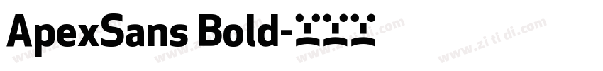 ApexSans Bold字体转换